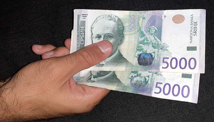 10000 dinara
