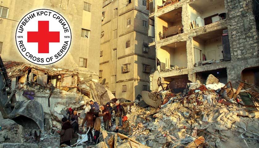 crveni krst pomoc postardalima u zemljotresu