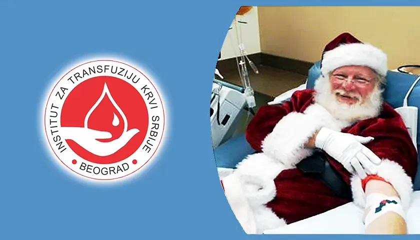 deda mraz daje krv