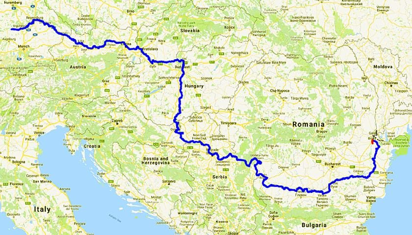 dunav mapa