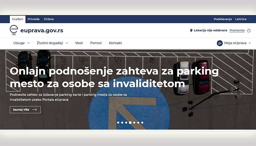 eUprava osi parking