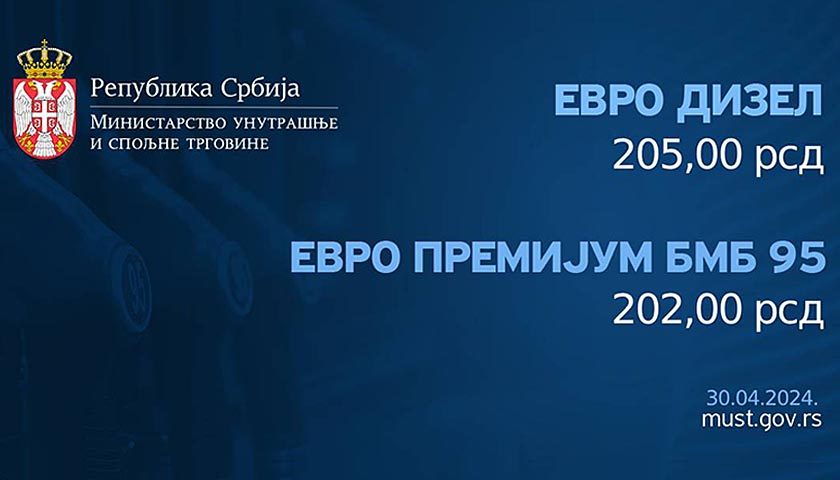 nove cene goriva 30 4