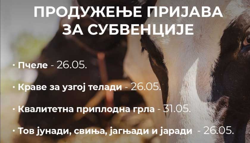 produzenje prijave za subvencije