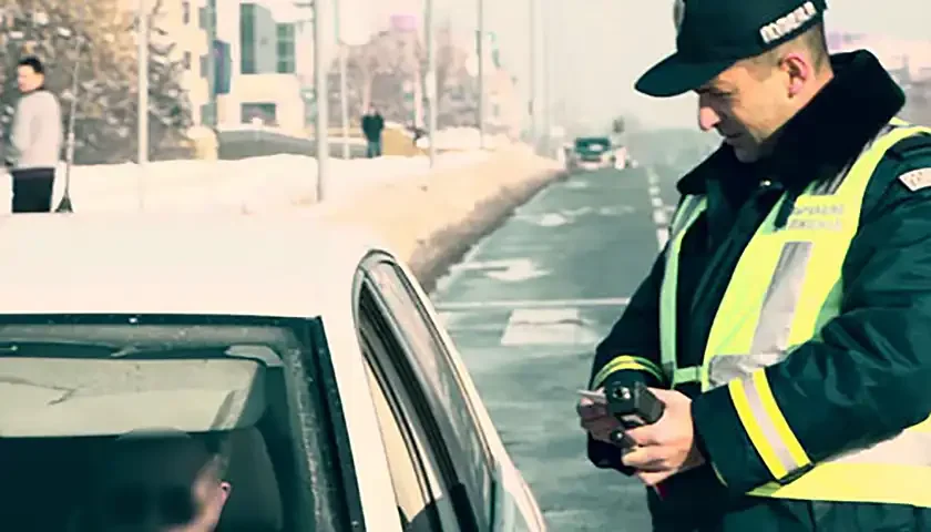 saobracajna kontrola sneg