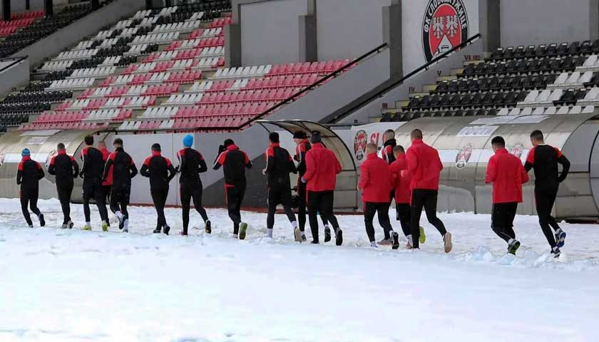 sneg na terenu fk sloboda uzice