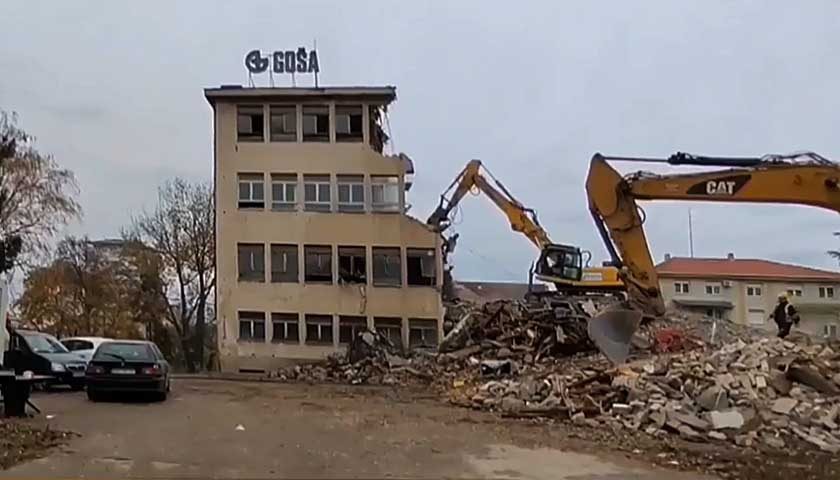 srusena zgrada instituta gosa